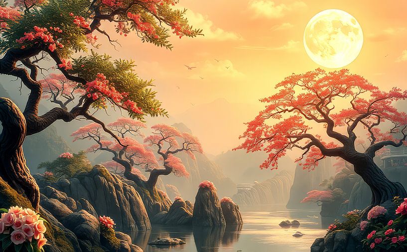 oriental art landscape and garden by Egon Zitter