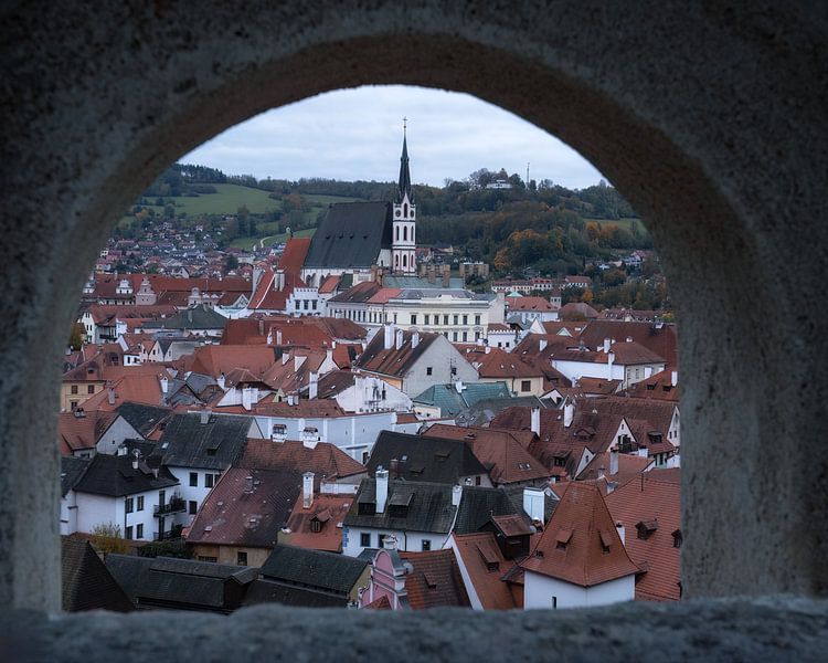 Blick auf die Stadt Cesky Krumlov von Anges van der Logt