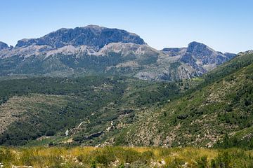 Grüne Berglandschaft, Sierra de Bernia