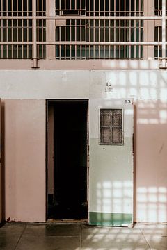 Cell door 13 from Alcatraz in San Francisco by Moniek Kuipers