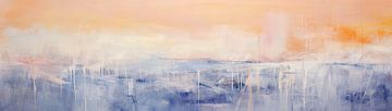 Weicher Farbübergang | Abstrakte Landschaft von Abstraktes Gemälde