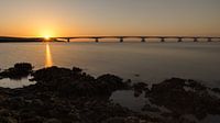 Seebrücke bei Sonnenuntergang von Jan Jongejan Miniaturansicht