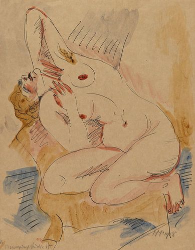 Max Pechstein, Bewegingsstudie 15, 1918