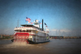 Das Raddampfer „Natchez“ in New Orleans von Patricia Hofmeester