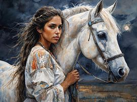 Verbundene Seelen: Mädchen und Pferd