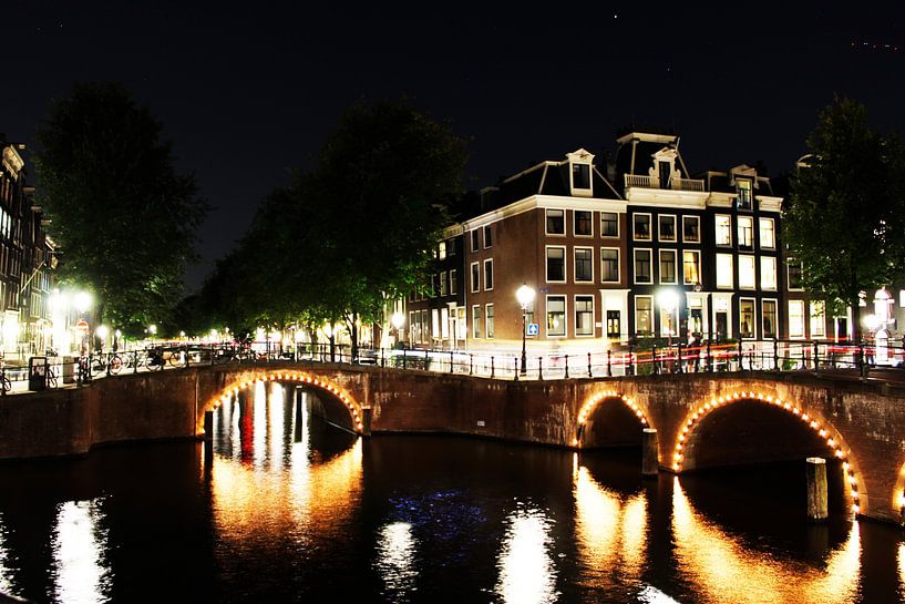 Keizersgracht à Amsterdam la nuit par Phillipson Photography