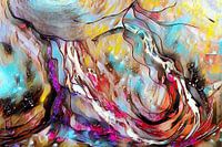 Art abstrait - Explosion colorée Rectangle