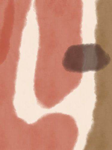 Abstracte vormen in ingetogen warme kleuren