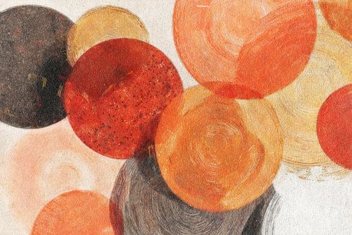 Ronde vormen in warme tinten