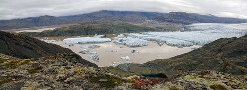 Hoffellsjökull gletsjer zuidoost IJsland