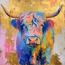 Neon Schotse Hooglander Neon van Blikvanger Schilderijen thumbnail