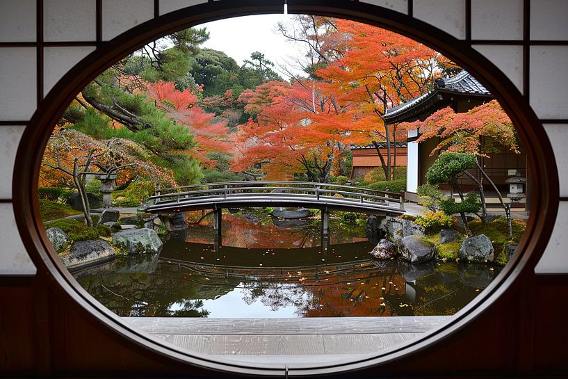 picturesque Japanese garden by Egon Zitter