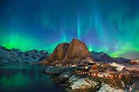 Lofoten Hamnøy - Northern Lights by Henk Meeuwes thumbnail