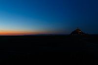 Coucher de soleil au Mont St Michel, France