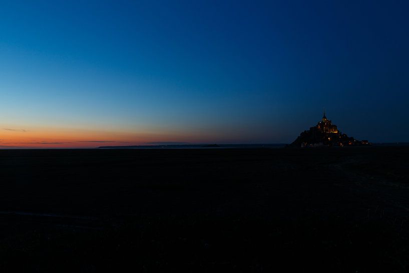 Sunset at St. Mont Michel by Esther Maria