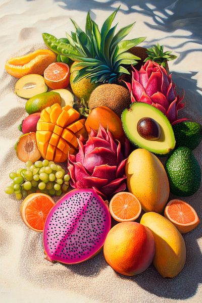 Tropical fruits by Poster Art Shop