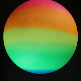 Toy ball against black background by hou2use