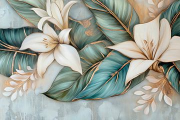 Blüten und Blätter von Poster Art Shop