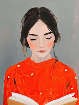 Silent Focus en robe rouge sur Mosaic Dialogue