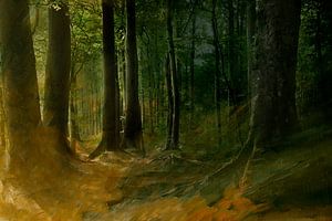 Kunstvoller Herbstwald