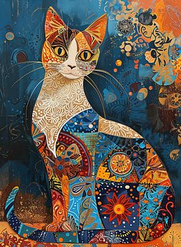 Patchwork Cat by Color Square