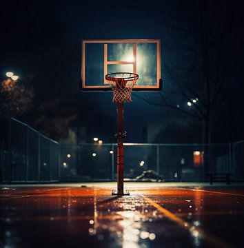 Basketbal van fernlichtsicht
