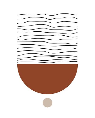 Formes abstraites du Japandi