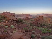 Capitol Reef National Park in het avondlicht, Utah, VS
