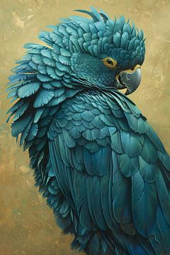 Detailed realistic portrait of a parrot by Art & Soul Creations
