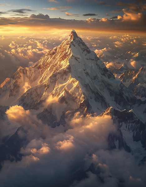 Berglandschaft im Lichtbad von fernlichtsicht