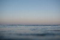 Full moon over the sea