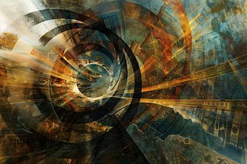 Abstract Money flow by Art & Soul Creations