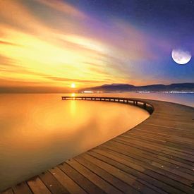 Van dag naar nacht: De rustige pier van PublicArt77