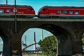 Spoorwegen Duisburg van Johnny Flash