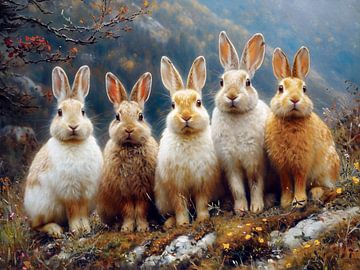 Rabbits by Max Steinwald