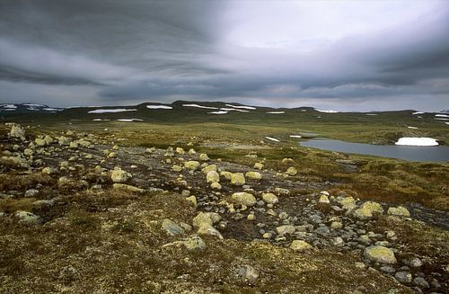 Opkomende storm op de Hardangervidda