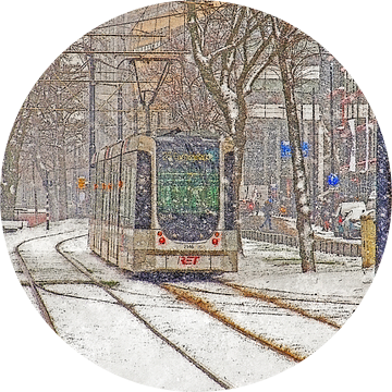 Winter op de Mauritsweg van Frans Blok