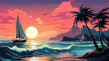 Sailing in Paradise by ByNoukk