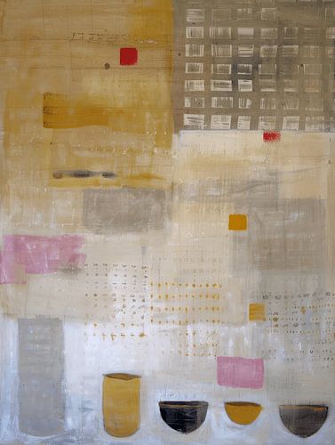 Contemporary abstract in pastel colours