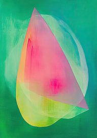 pink leaf | Floating Neon Petal by Modern Collection