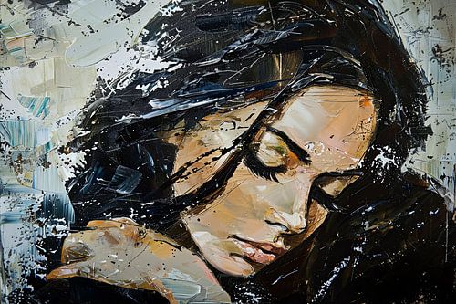 abstract portrait woman