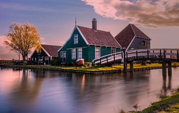 Het groene huisje bij de kaasboerderij Zaanse Schans van Rick van de Kraats