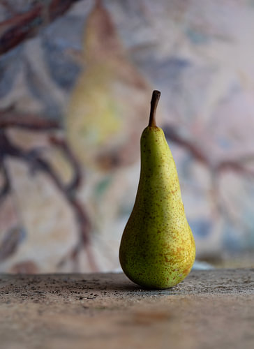 Nature morte représentant une poire