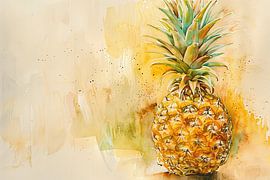 Aquarell Ananas von Poster Art Shop