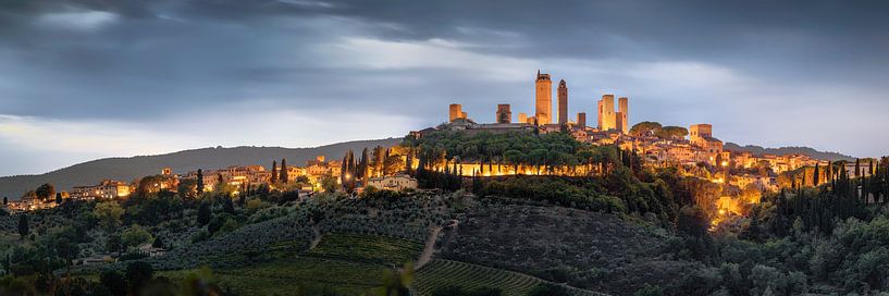 L'ambiance de San Gimignano en Toscane en Italie par Voss photographie