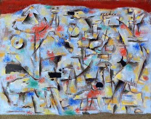 Blauwe figuurhoop, WILLI BAUMEISTER, 1947