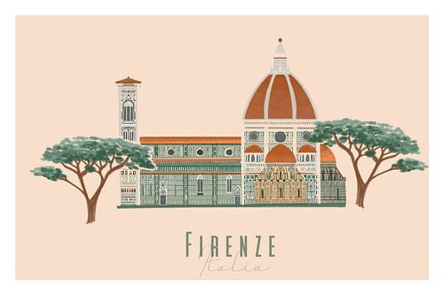 Firenze Italia van Stedenkunst