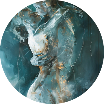 Abstract Mens Schilderij | Whispers of Stardust