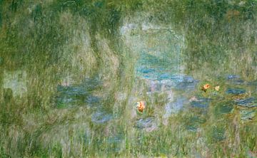 Claude Monet,Seerosen, Spiegelungen in Bäumen, Detail der Zönose