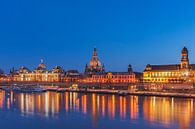 Dresden bei Nacht von Gunter Kirsch Miniaturansicht